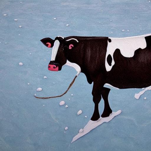 A cow on the ice, visual art, highly detailed - Swedish Idioms in English