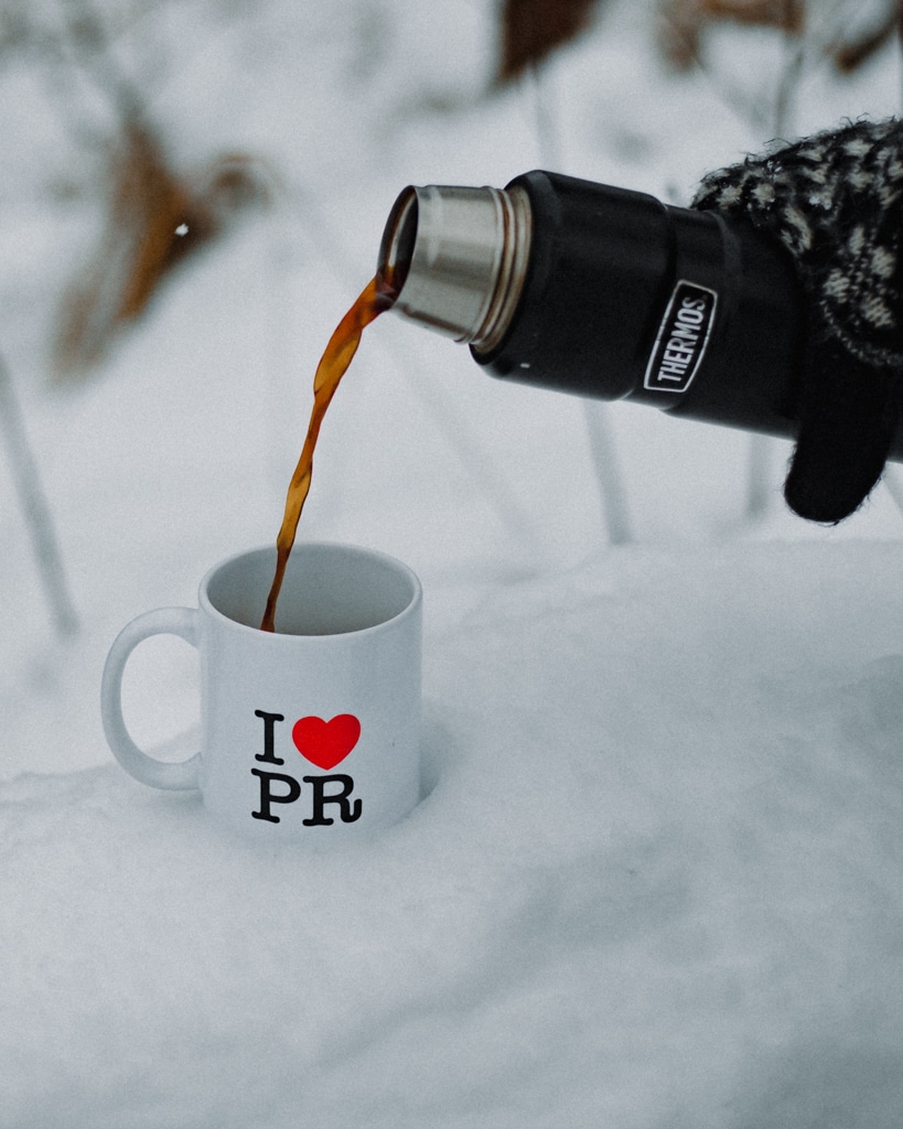 I Love PR – Mug in Snow – Doctor Spin – The PR Blog 2