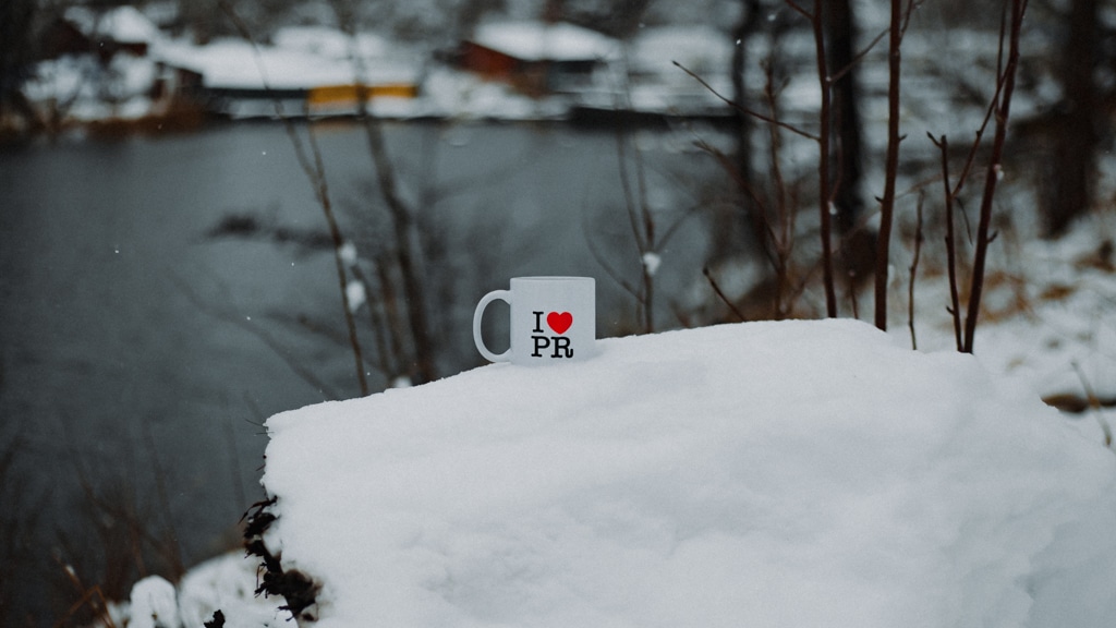 I Love PR – Mug in Snow – Doctor Spin – The PR Blog 3
